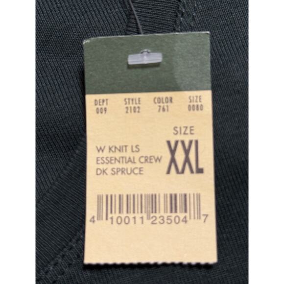 NWT Women's Eddie Bauer Long Sleeve Crew Neck Shirt, Dark Green, Size XXL - Picture 5 of 5